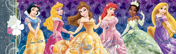 Ontwaken tapijt Evaluatie Disney Panorama - Disney Princesses, 750 Pieces, MEGA Puzzles | Puzzle  Warehouse