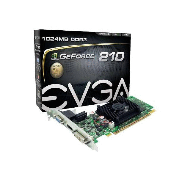 EVGA nVidia GeForce 210 1GB DDR3 VGA/DVI/HDMI PCI-Express Video Card