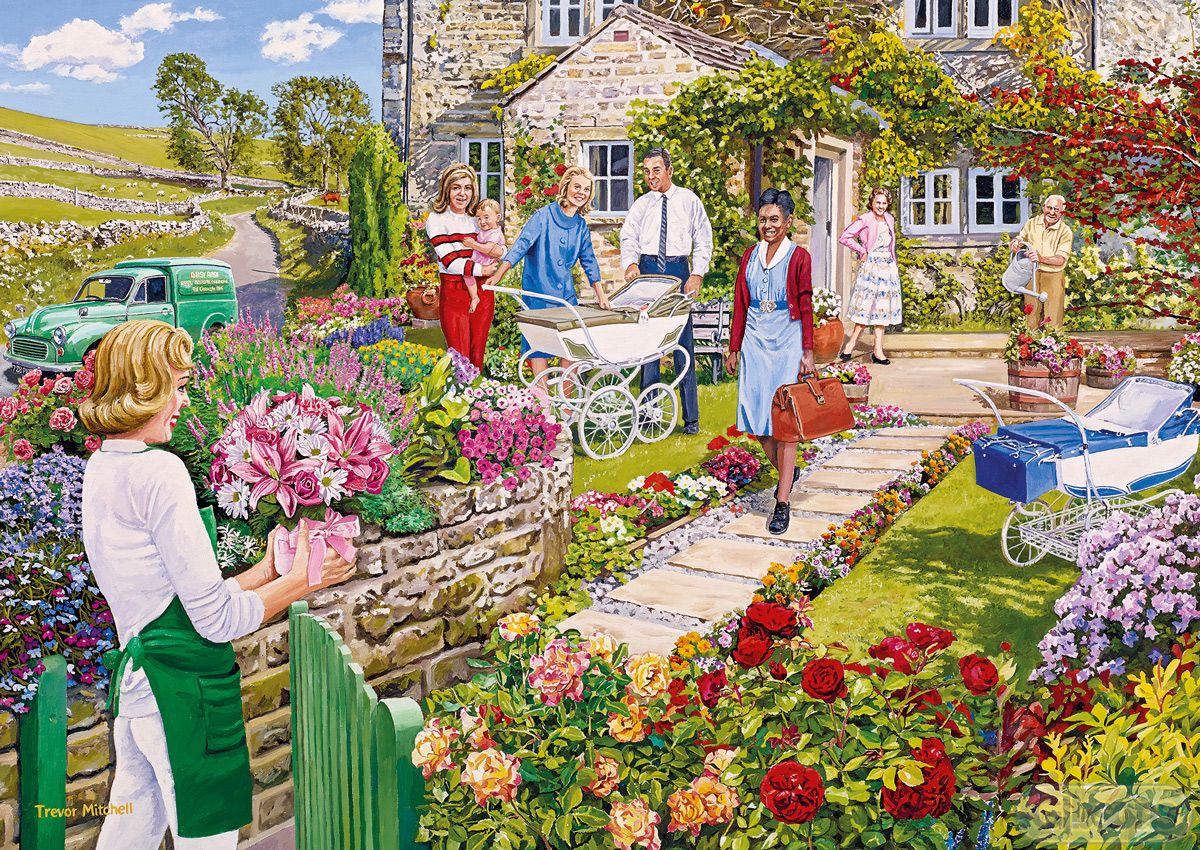 The Florist’s Round Around the House Jigsaw Puzzle