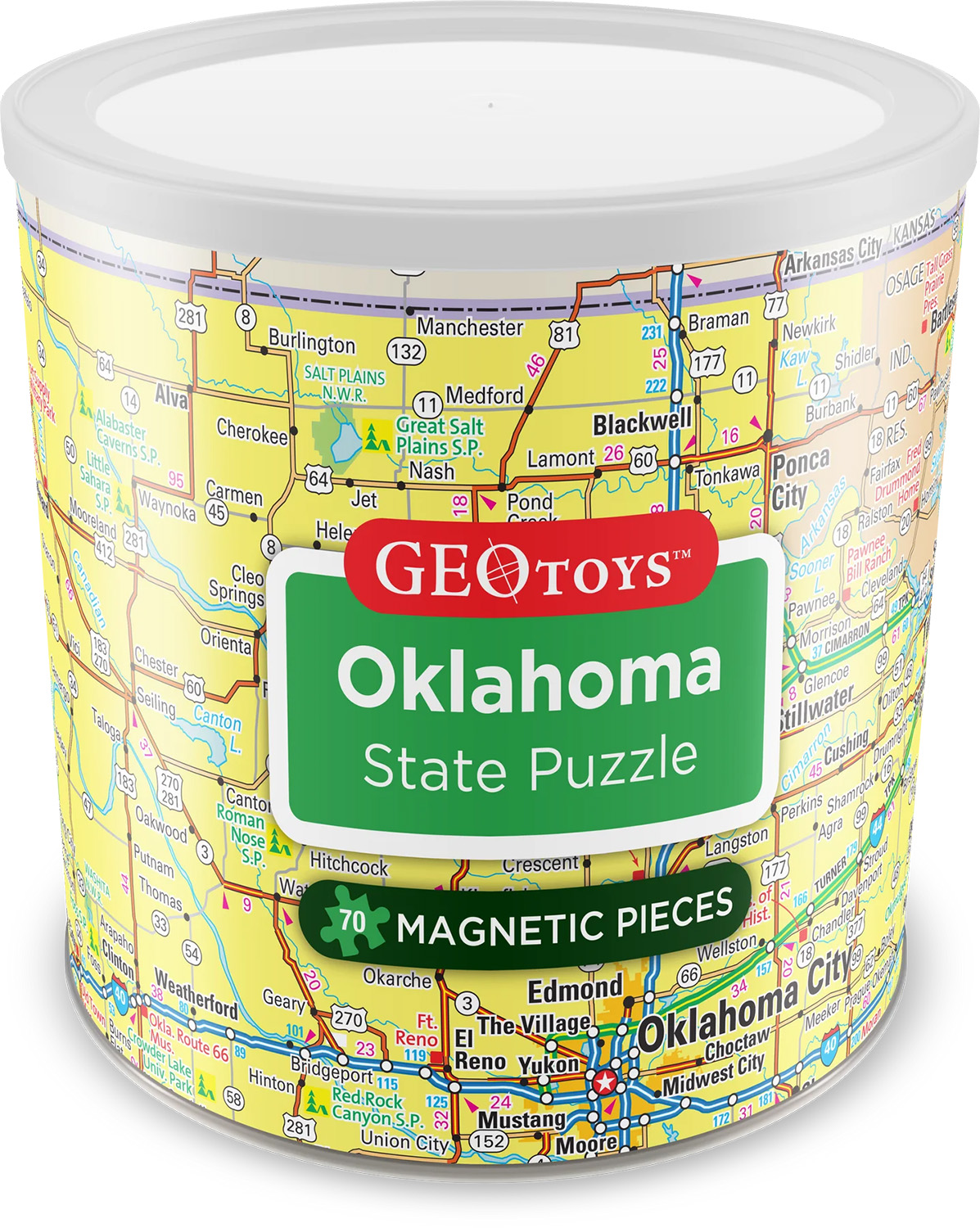 Oklahoma - Magnetic Puzzle  Jigsaw Puzzle