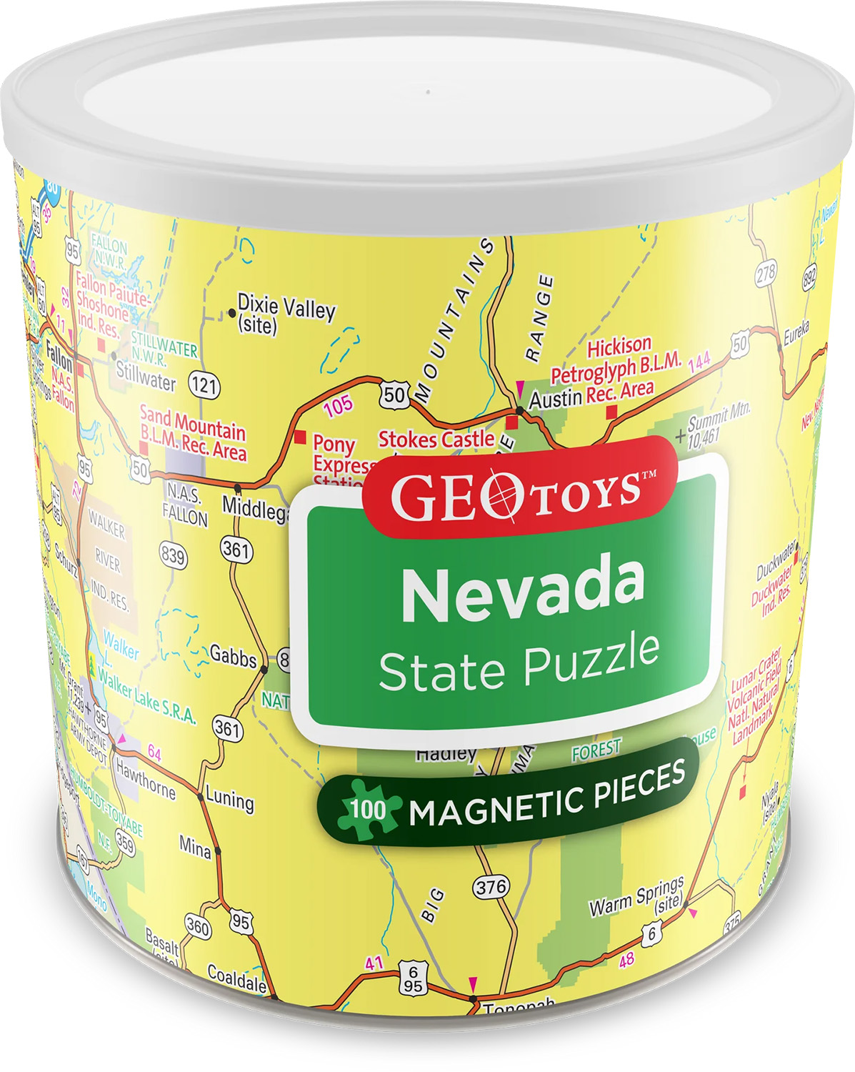 Nevada - Magnetic Puzzle Maps & Geography Jigsaw Puzzle