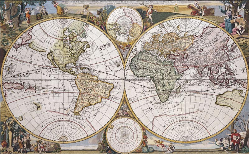 nautical world map
