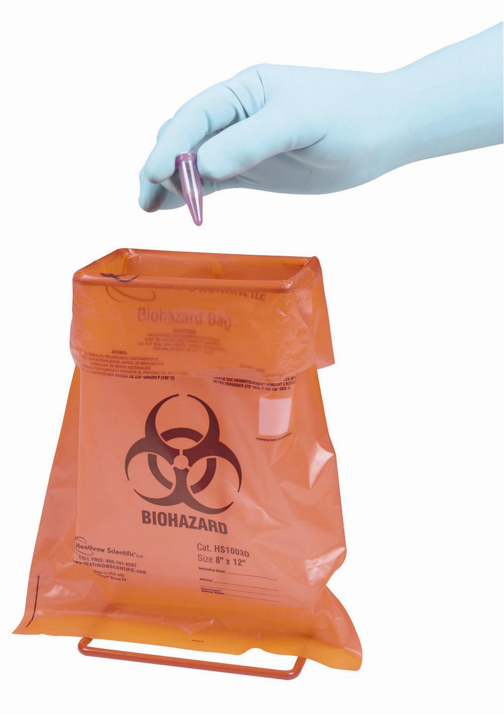 Holder for Biohazard Disposal Bag 8x12 1/cs