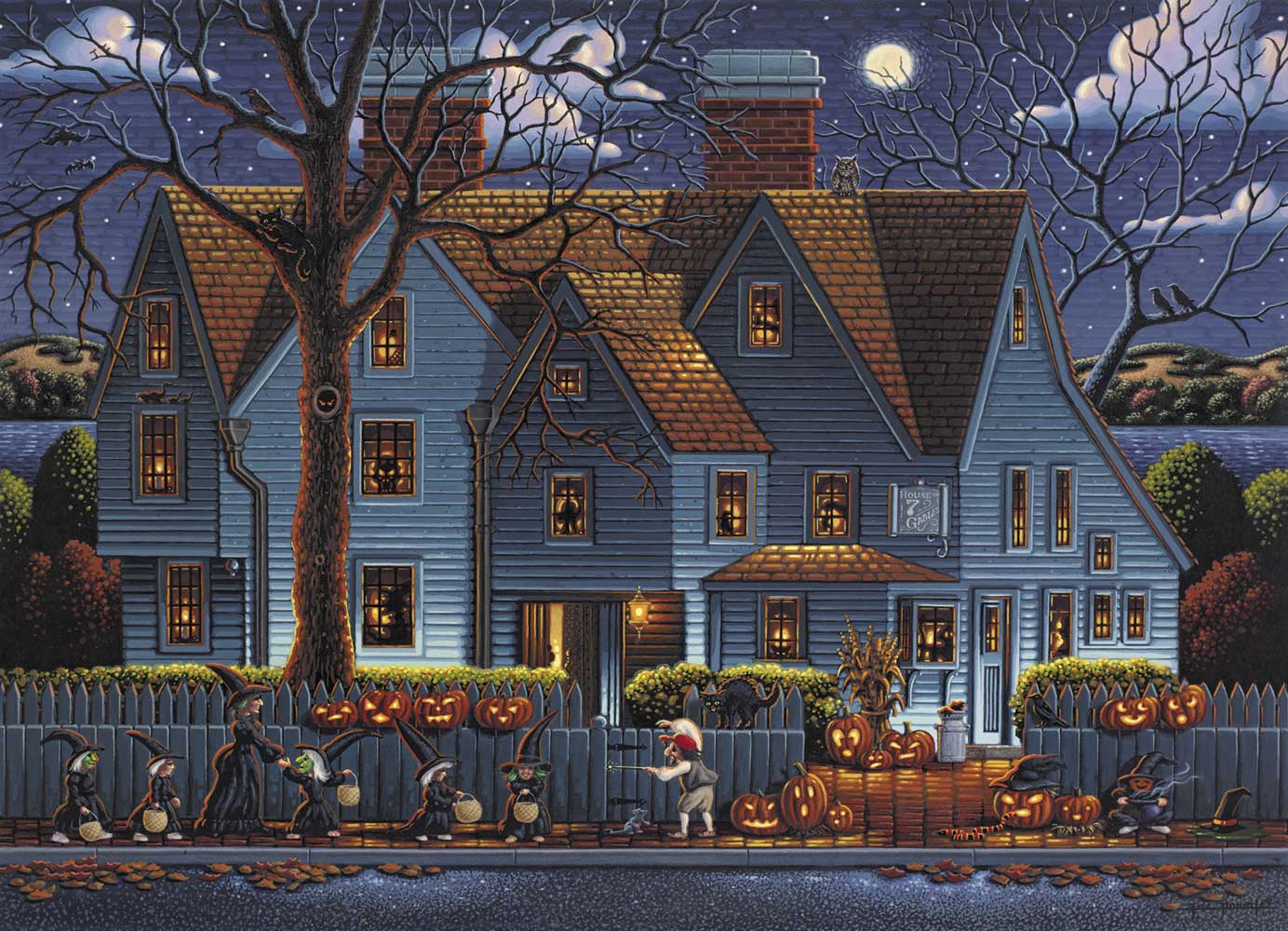 House of Seven Gables Halloween Jigsaw Puzzle