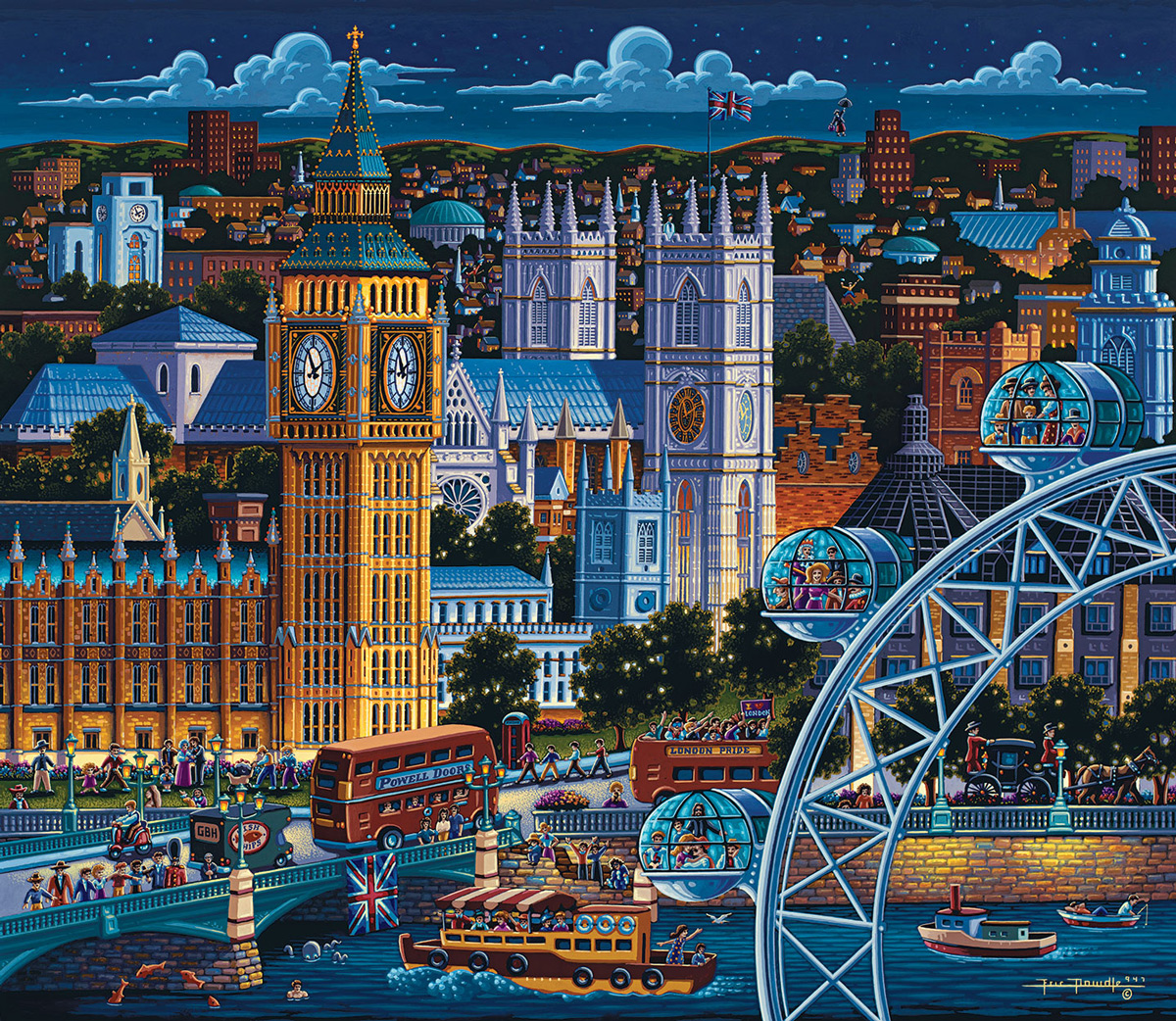 London Mini Puzzle London & United Kingdom Jigsaw Puzzle