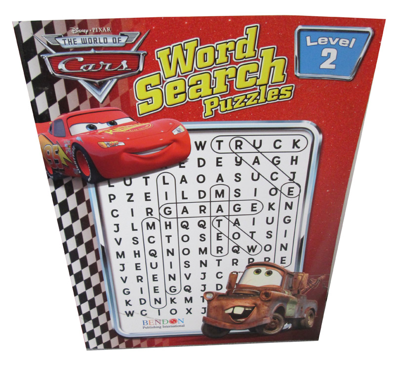 Disney Cars Word Search Bendon Publishing Puzzle Warehouse