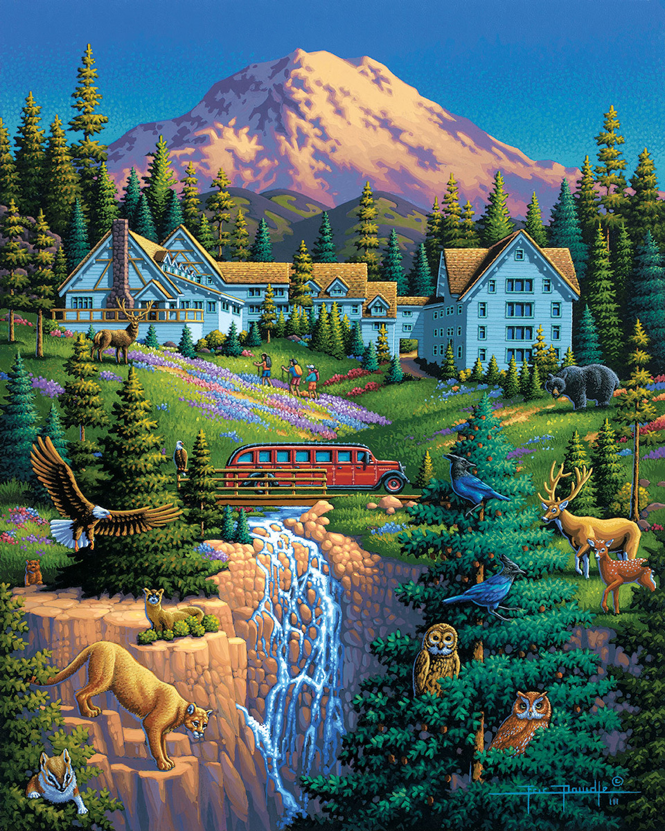 Mt Rainier Mountains Jigsaw Puzzle