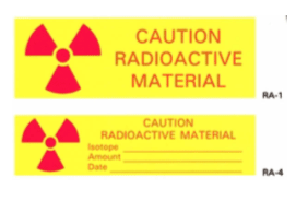 Radioactive Warning Tape 1 In