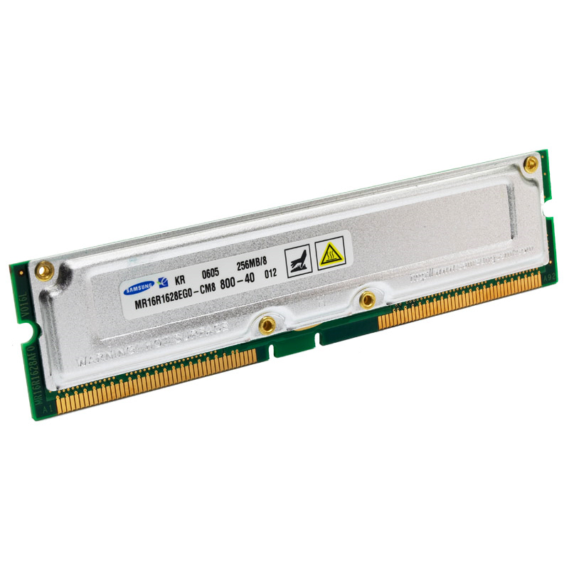 512MB RDRAM PC-800 ECC Unbuffered 184 Pin 2.5V 40NS Memory