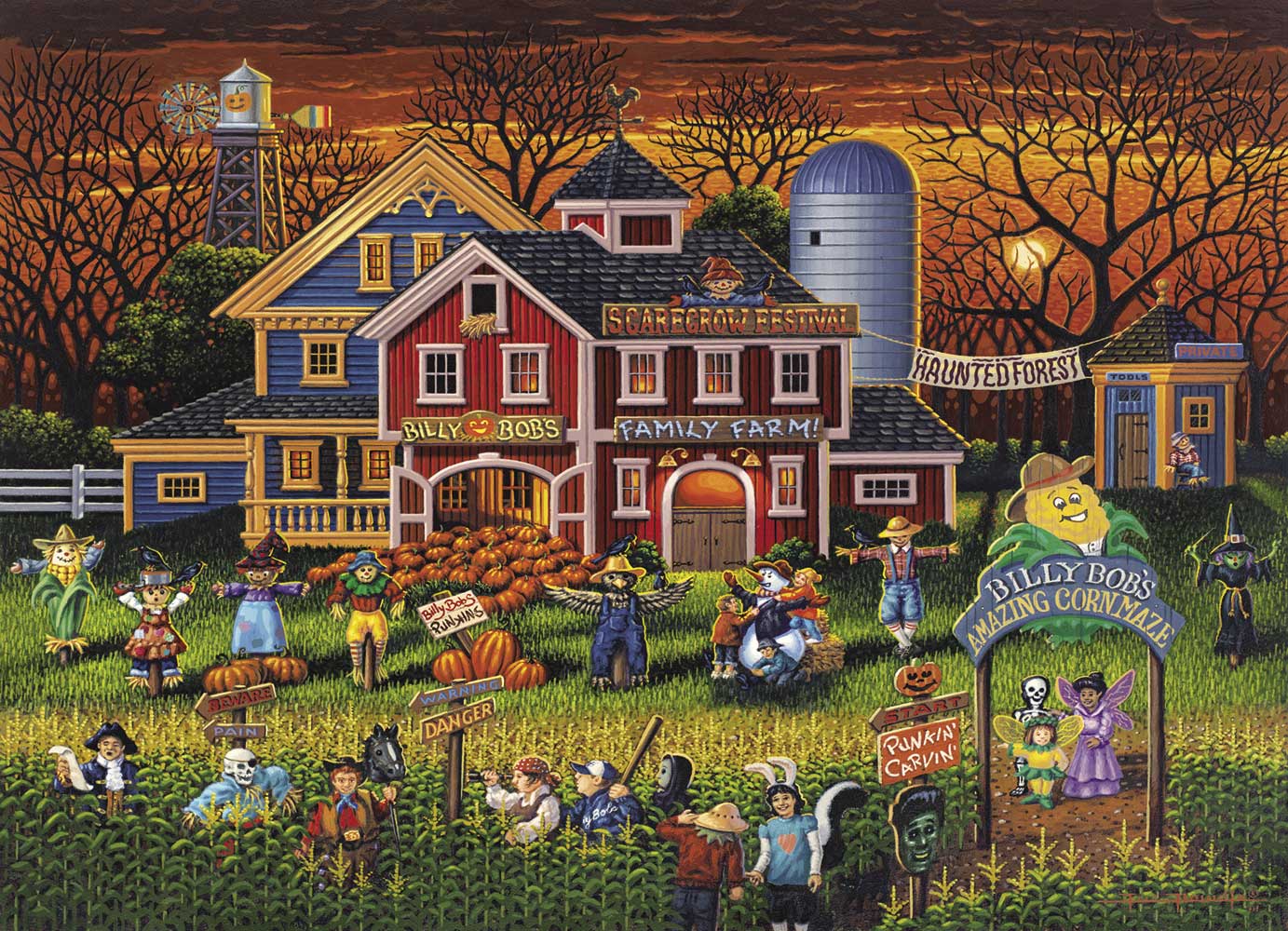 Scarecrow Festival Halloween Jigsaw Puzzle