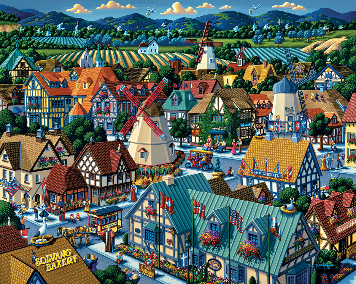 Solvang Cities Jigsaw Puzzle
