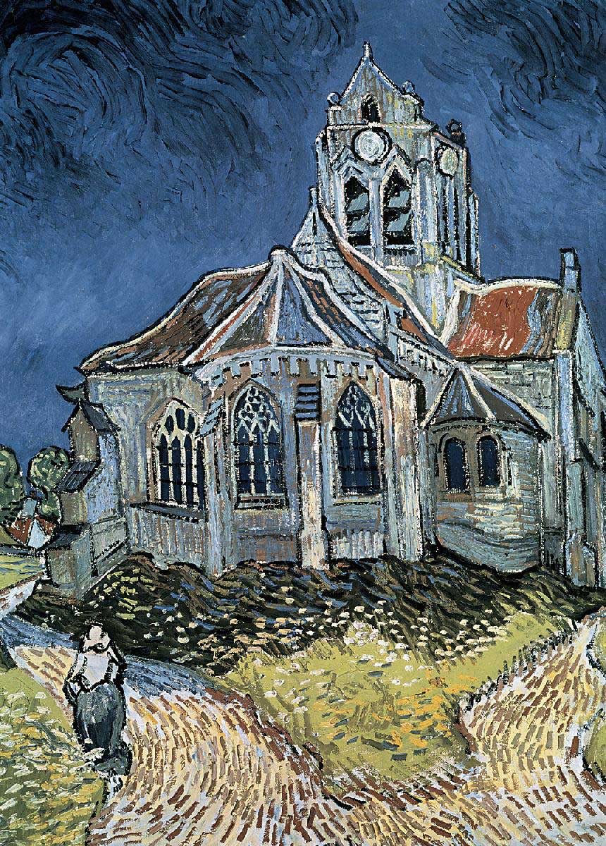 The Church At Auvers Mini Puzzle