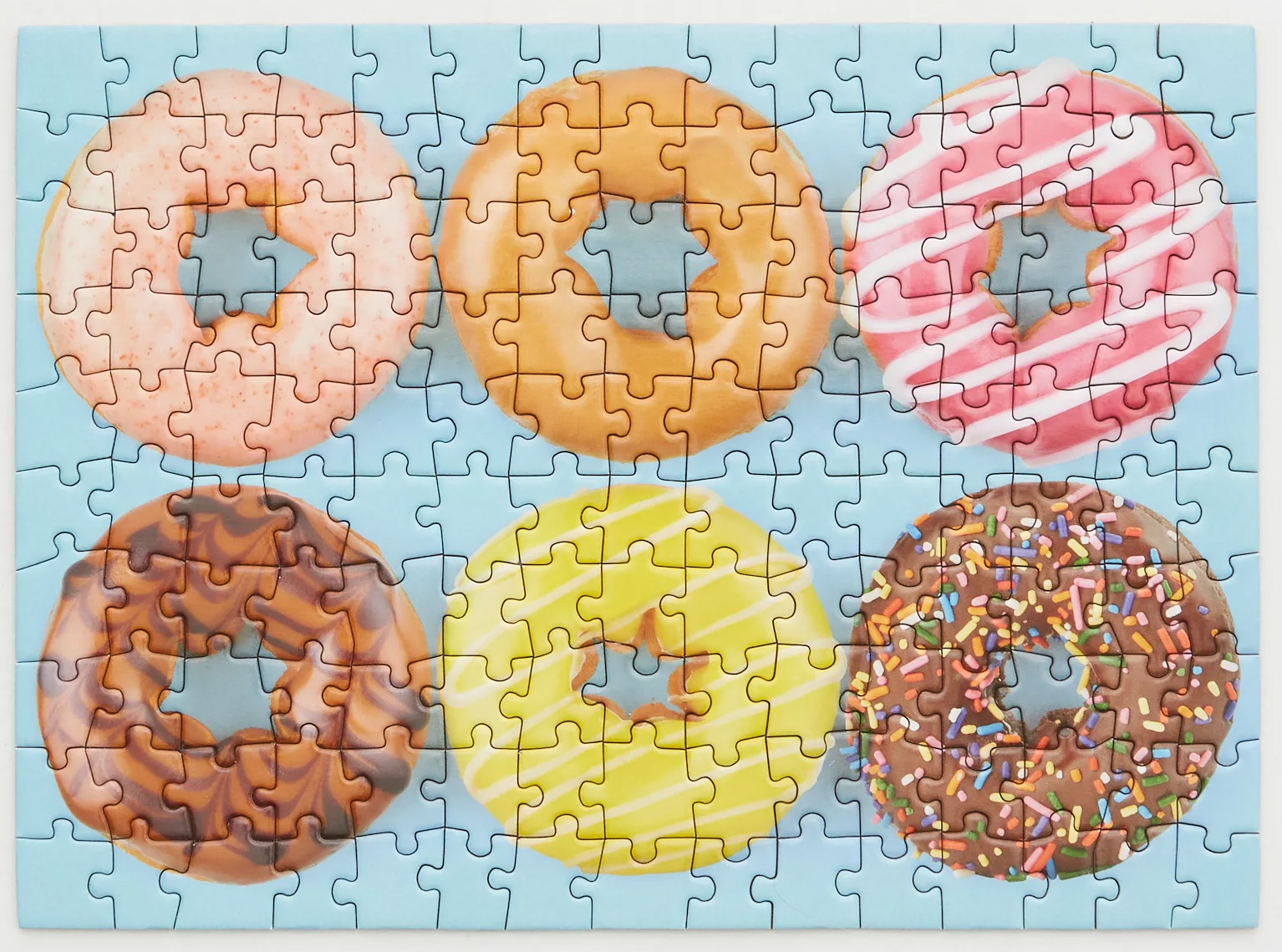 A Little Something Donuts Mini Puzzle Collage Jigsaw Puzzle