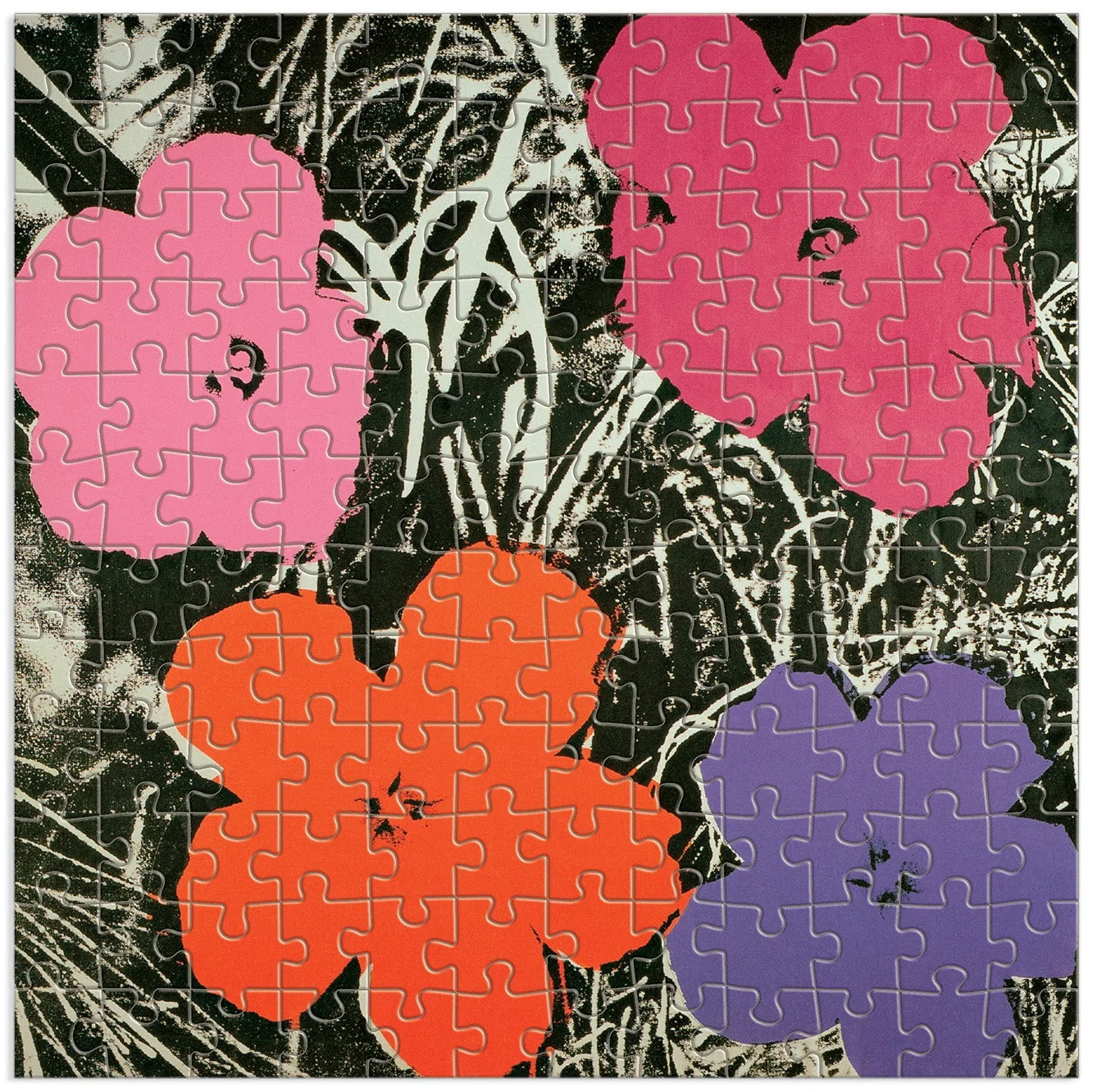 Andy Warhol Flowers Wooden Puzzle Flower & Garden Jigsaw Puzzle