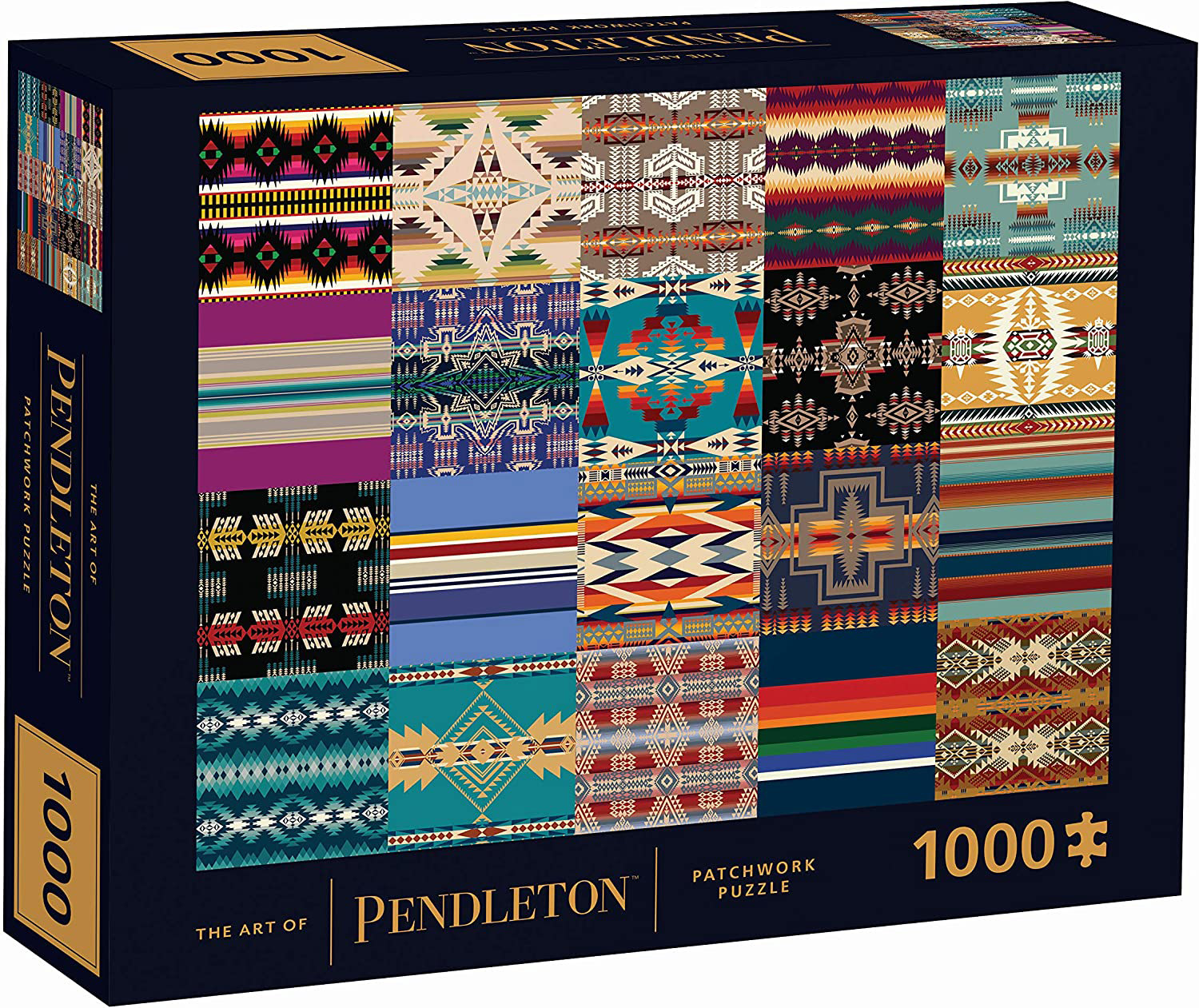 The Art of Pendleton Patchwork Collage Jigsaw Puzzle
