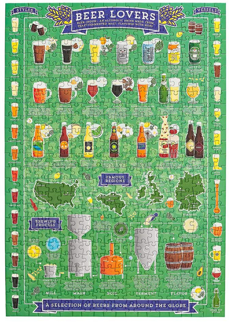 Beer Lover's Collage Jigsaw Puzzle