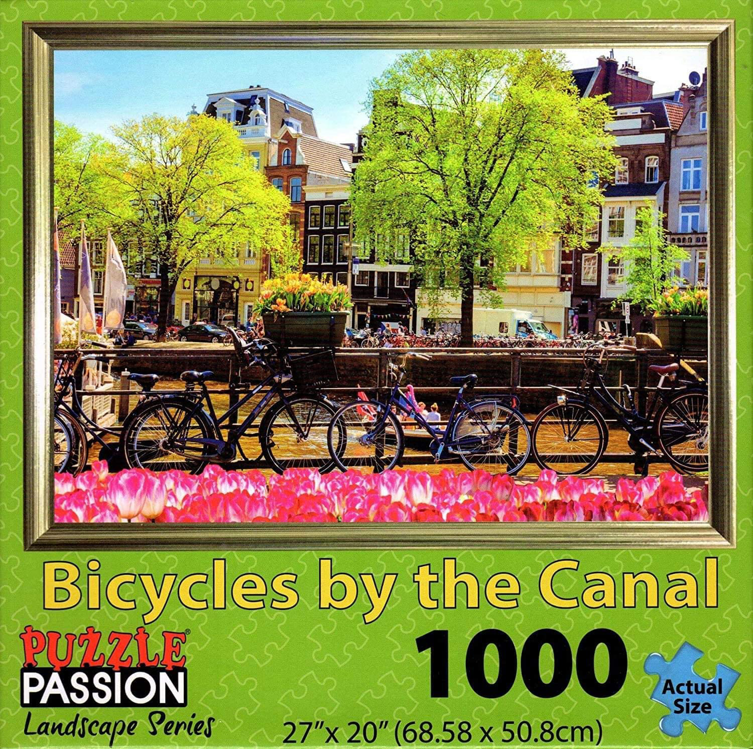 Bicycles by the Canal Travel Jigsaw Puzzle