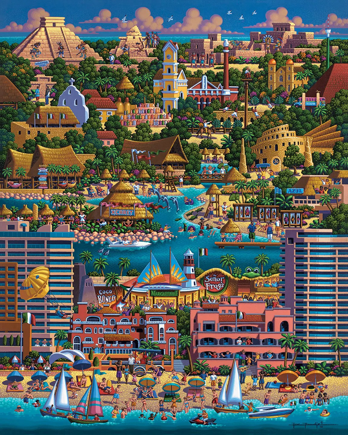 Cancun - Scratch and Dent Travel Jigsaw Puzzle