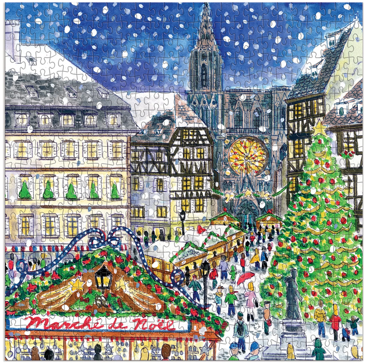 Christmas in France Winter Jigsaw Puzzle