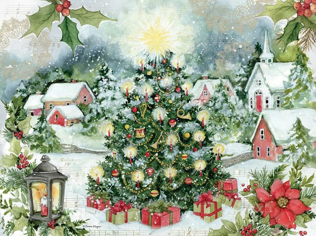 Christmas Tree by Susan Winget Christmas Jigsaw Puzzle