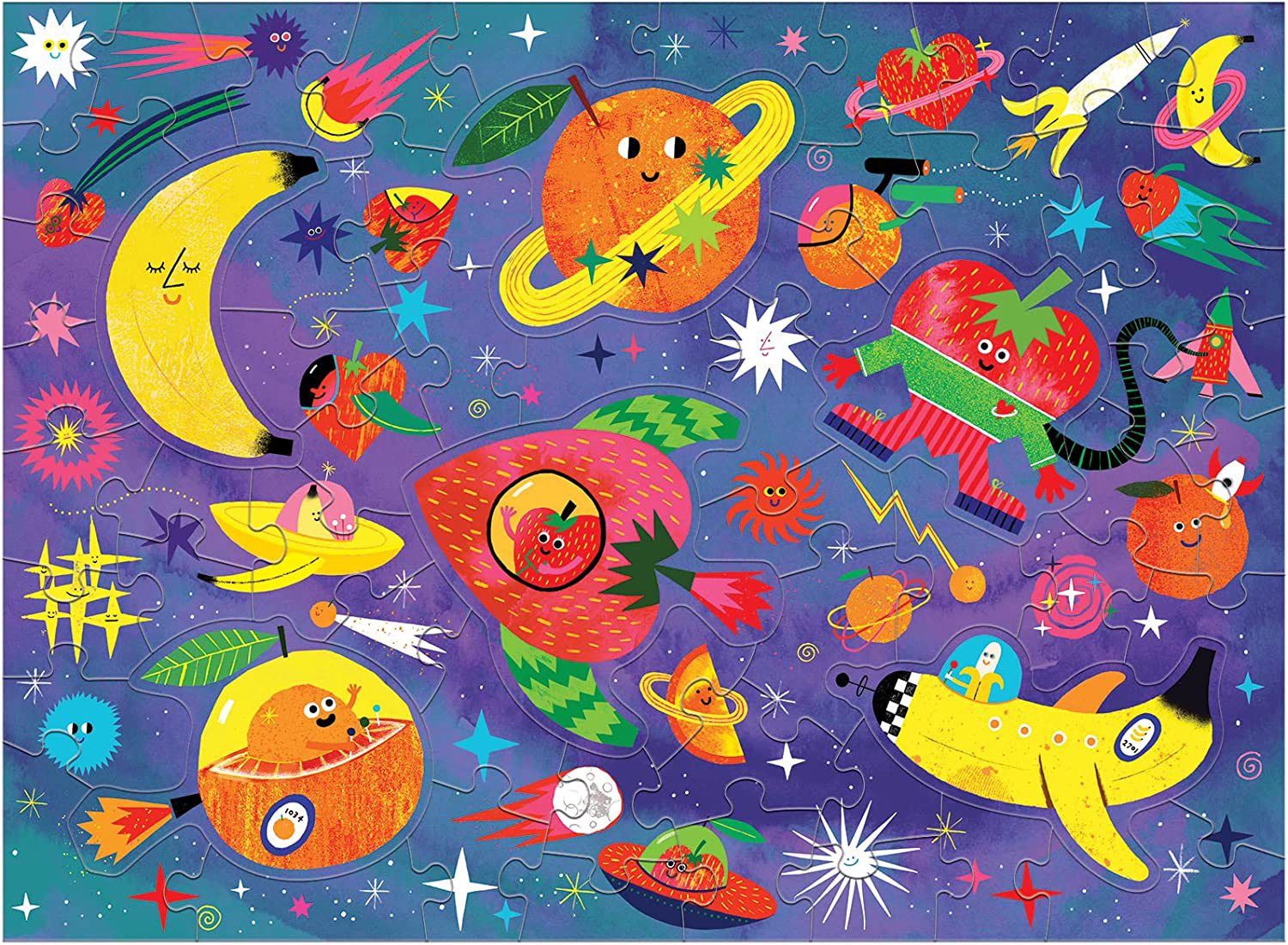 Cosmic Fruits Scratch and Sniff Puzzle Space Jigsaw Puzzle