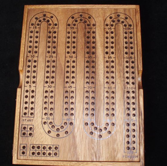 Cribbage Board Large W Cover Puzzlewarehouse Com