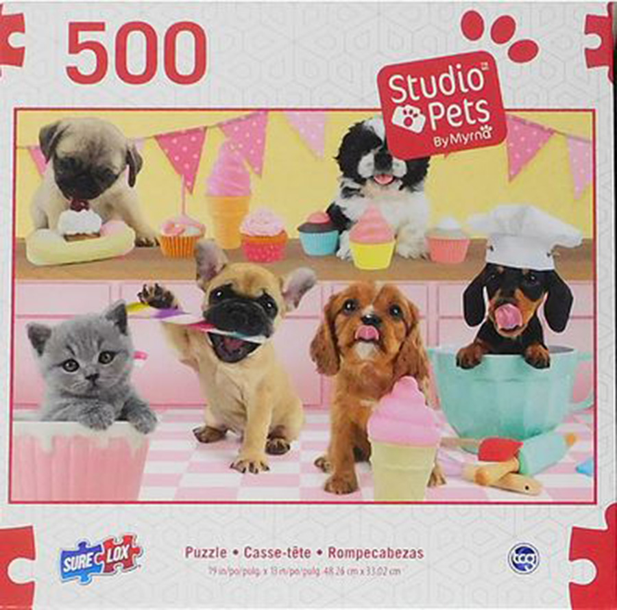 Cupcake Party Dogs Jigsaw Puzzle