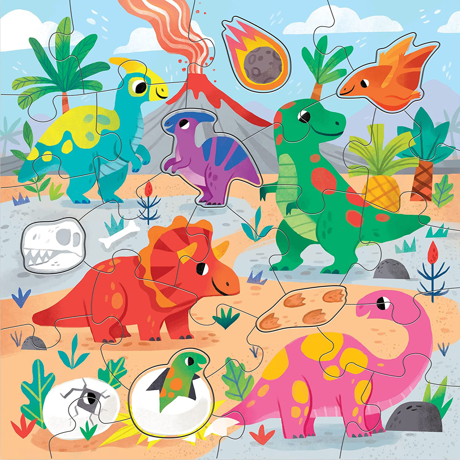 Dinosaur Park Floor Puzzle Dinosaurs Jigsaw Puzzle