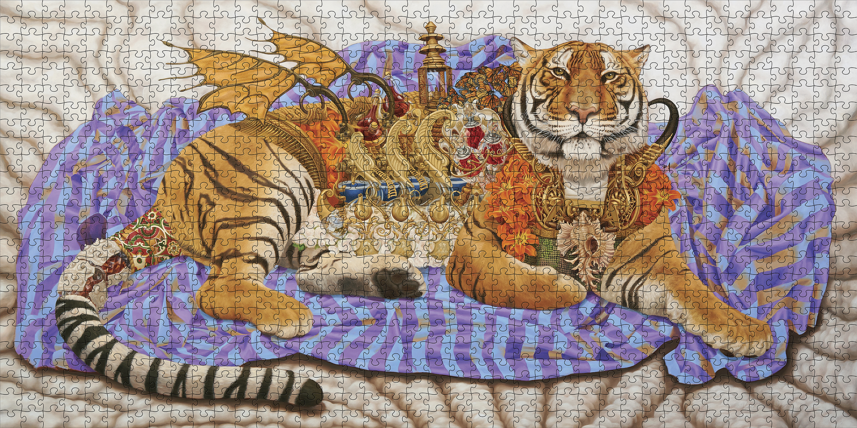 Durga's Tiger Fantasy Jigsaw Puzzle