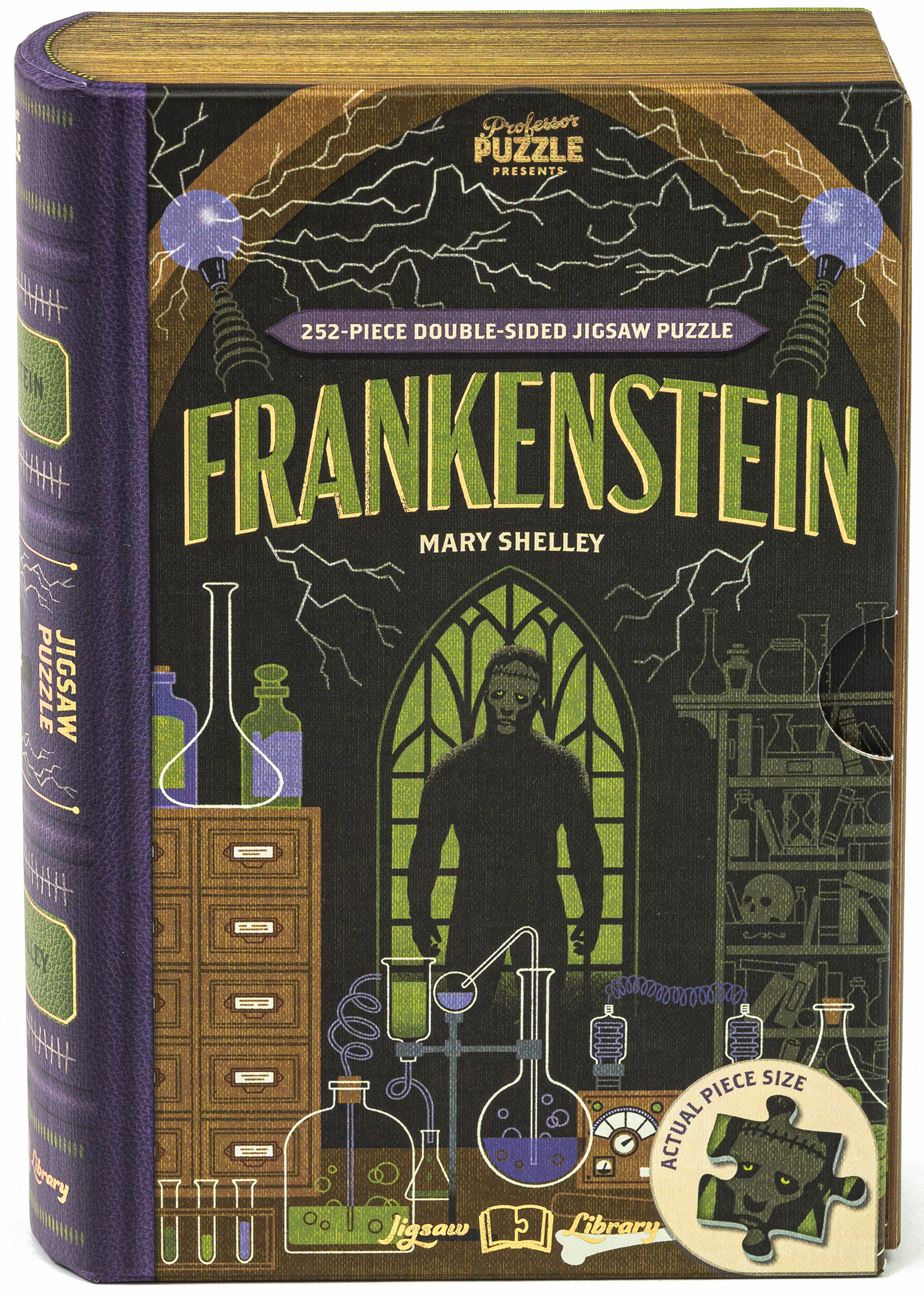 Frankenstein Double Sided Puzzle Halloween Jigsaw Puzzle
