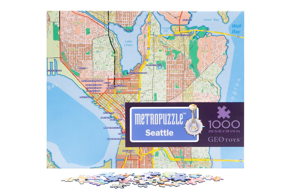 Seattle MetroPuzzle Travel Jigsaw Puzzle