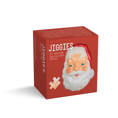 Bright Santa Jiggie Mini Puzzle Christmas Shaped Puzzle