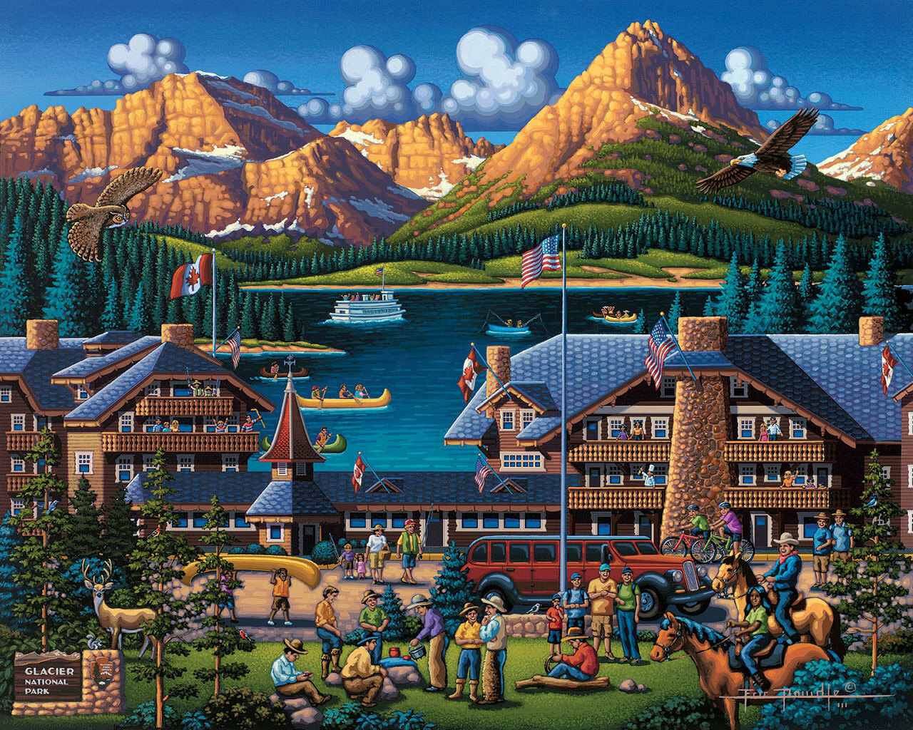 Glacier National Park Mini Puzzle National Parks Jigsaw Puzzle