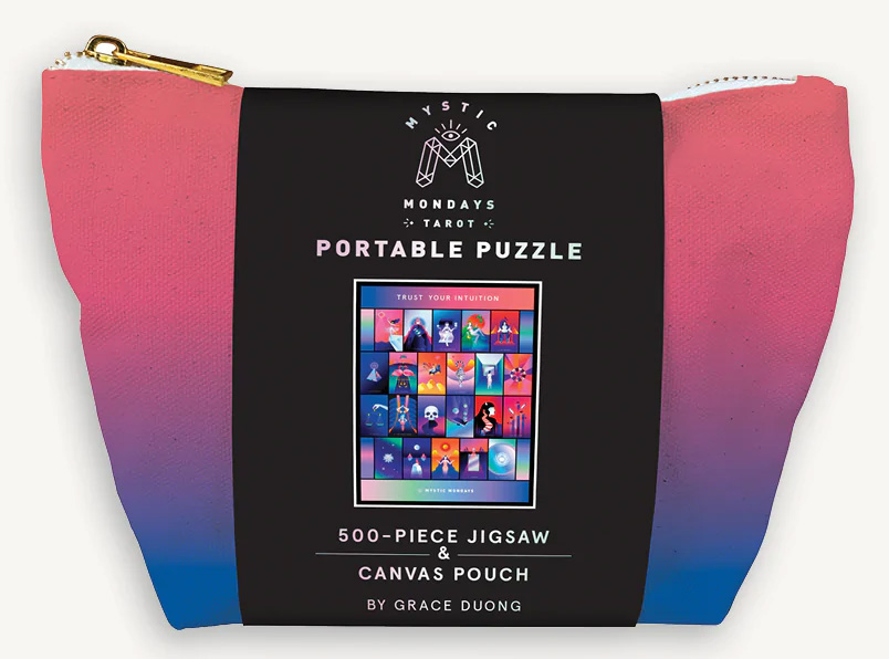 Mystic Mondays Tarot Portable Mini Puzzle Contemporary & Modern Art Jigsaw Puzzle