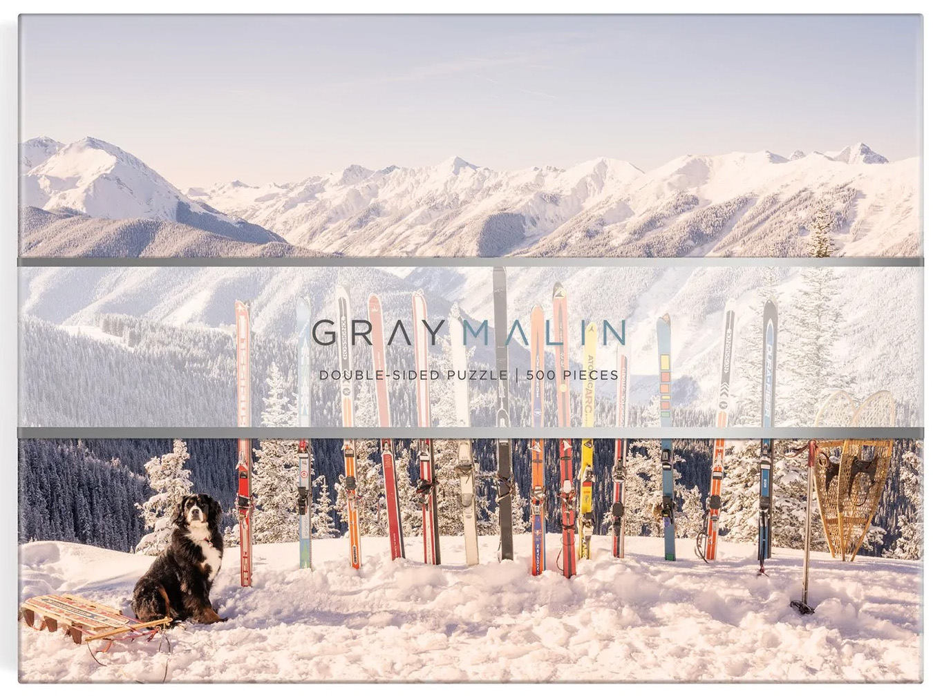 Gray Malin The Winter Double Sided Puzzle Mountain Jigsaw Puzzle