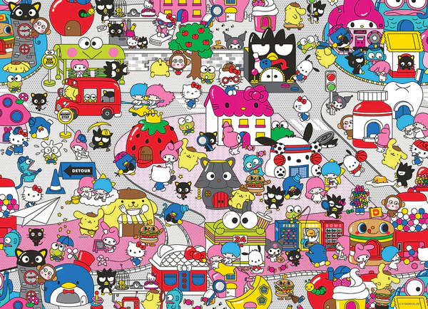 Hello Kitty Cast of Friends, 1000 Pieces, RoseArt | Puzzle Warehouse