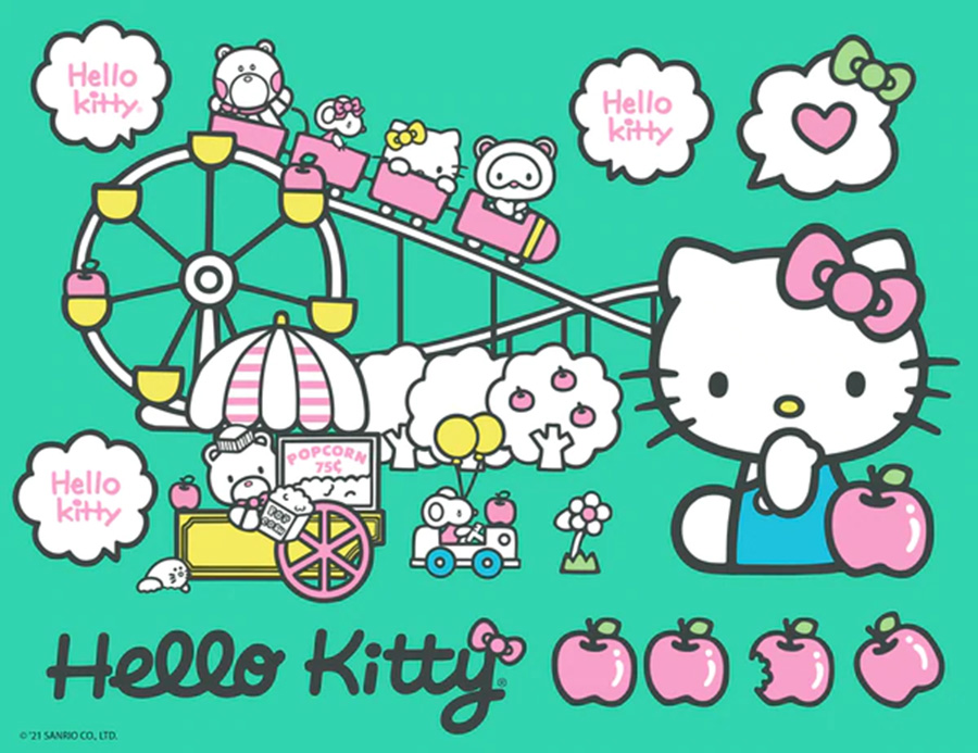 Hello Kitty Theme Park Cats Jigsaw Puzzle