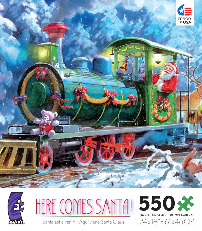 Holiday Traditions - Here Comes Santa, 550 Pieces, Ceaco | Puzzle Warehouse