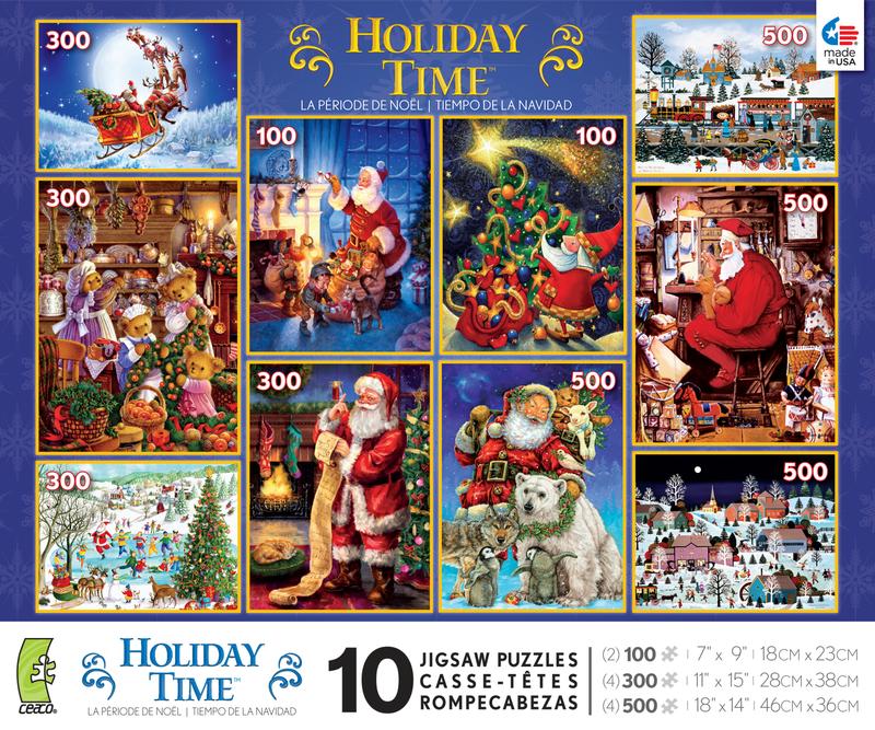 Holiday Time - 10 in 1 Multi Pack Jigsaw Puzzle | PuzzleWarehouse.com