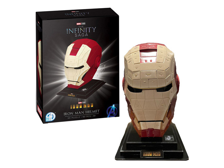 3D Marvel Iron Man Helmet Style #1 Gold and Red Fantasy Jigsaw Puzzle