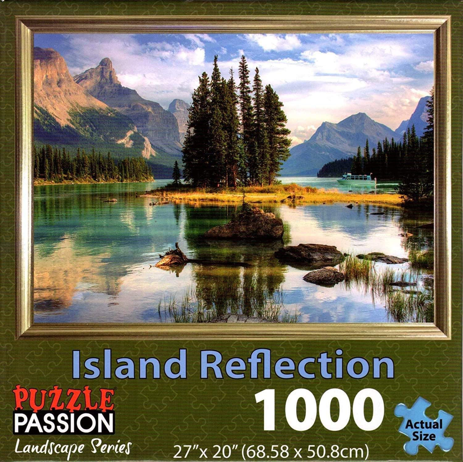Island Reflection Mountain Jigsaw Puzzle