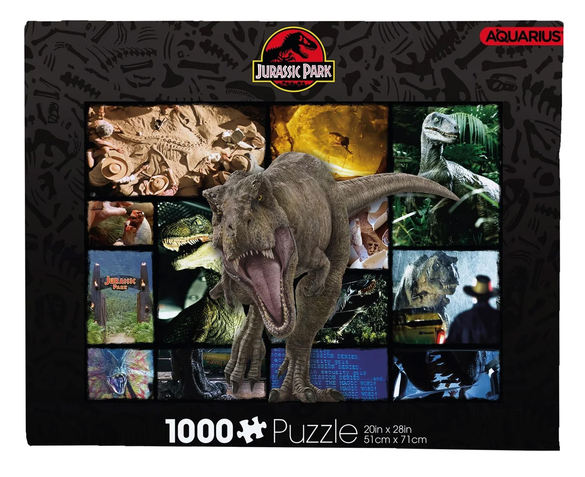 Jurassic Park Collage Dinosaurs Jigsaw Puzzle