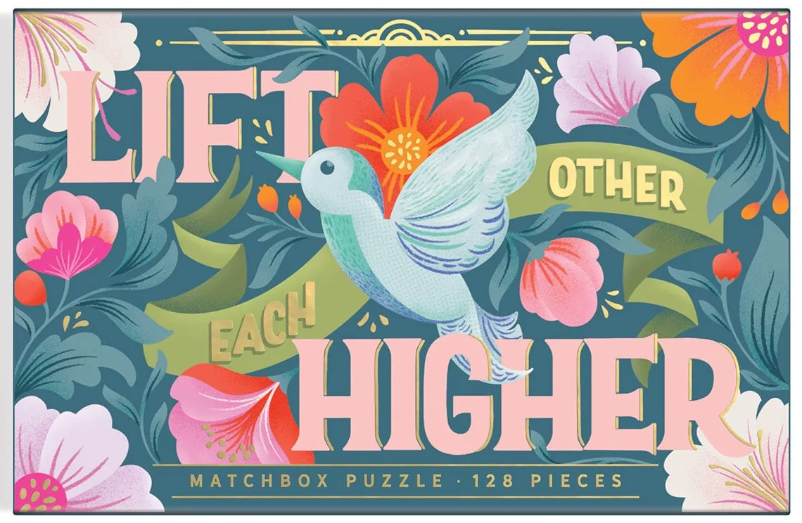 Lift Each Other Higher Matchbox Puzzle Birds Jigsaw Puzzle