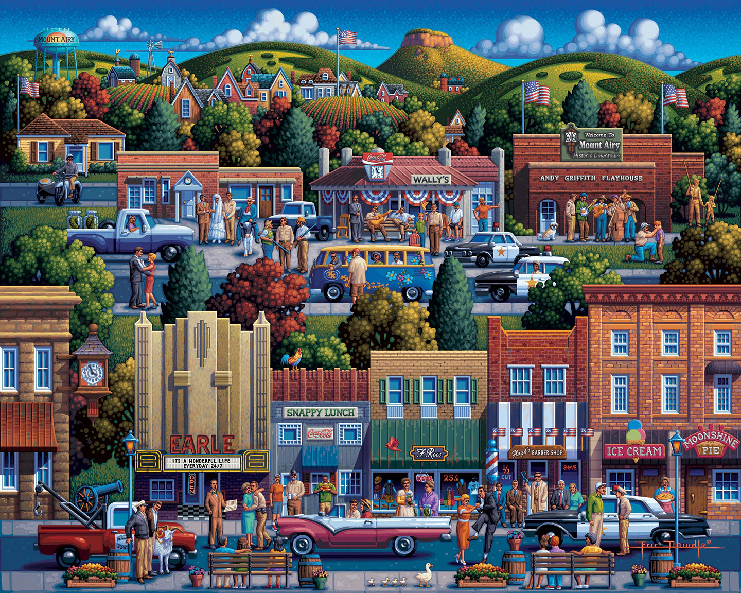 Mayberry Mount Airy, NC United States Jigsaw Puzzle