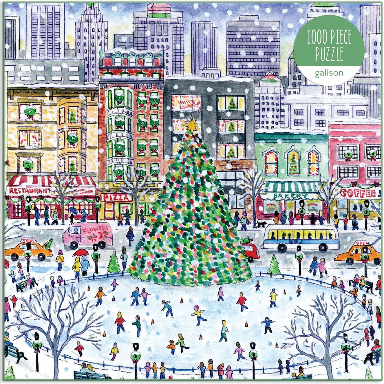 Christmas in the City Winter Jigsaw Puzzle