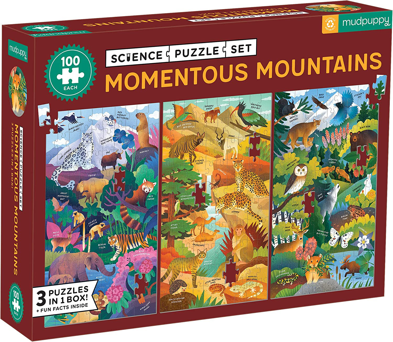 Momentous Mountains Science Multipack Animals Jigsaw Puzzle