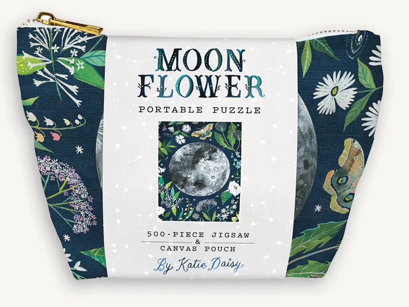 Moonflower Portable Mini Puzzle Flower & Garden Jigsaw Puzzle