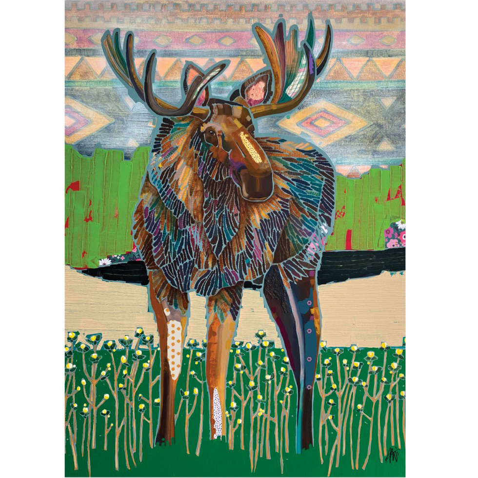 Moose on the Loose Forest Animal Jigsaw Puzzle