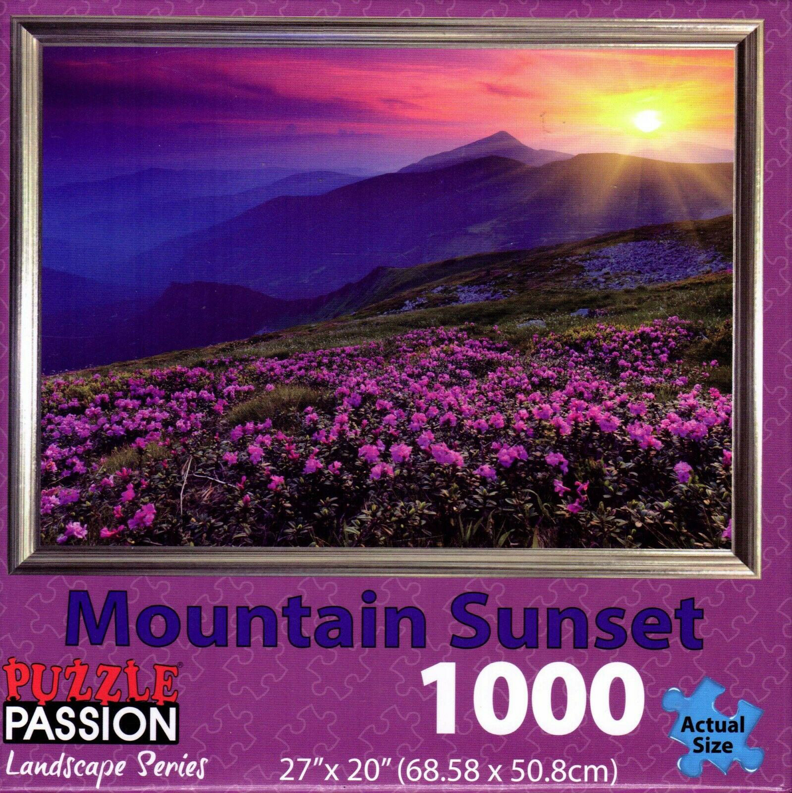 Mountain Sunset Mountain Jigsaw Puzzle
