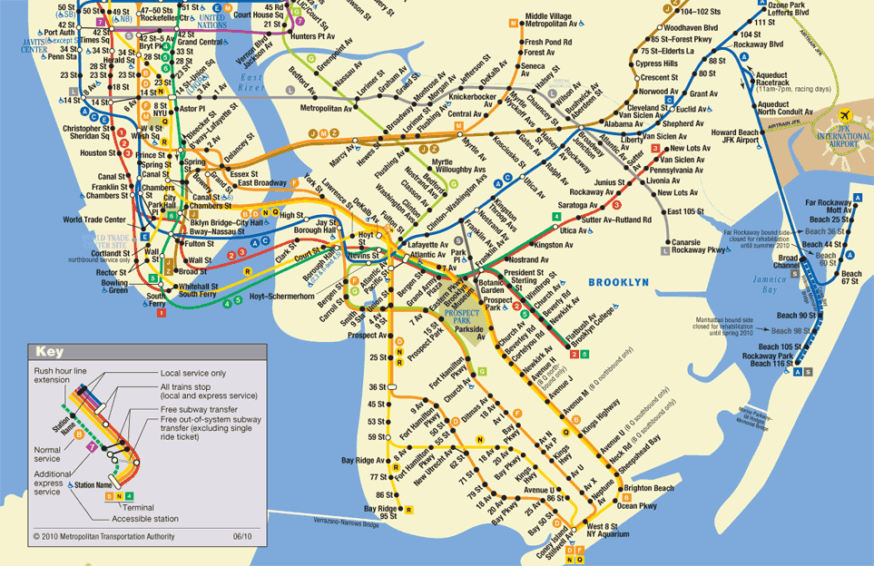 Transit Maps - New York City (MTA) Subway Map, 500 Pieces, New York
